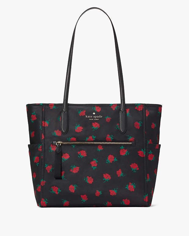 Kate Spade Chelsea Rose Toss Printed Tote Bag
