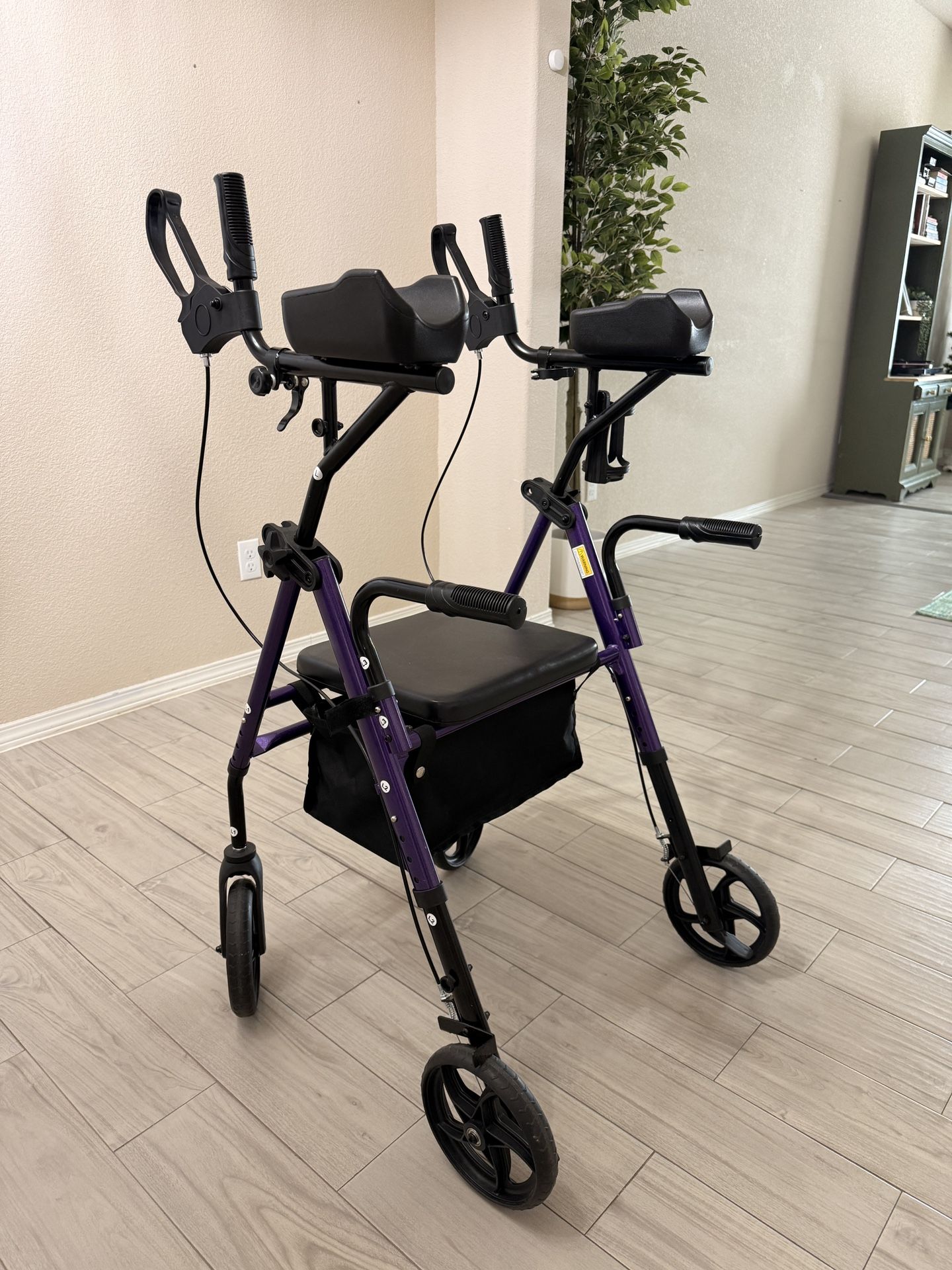 Upright Rolling Support Walker with Seat – Like New