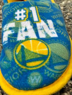 Youth NBA Golden State Warriors House Slippers. Youth 7/8