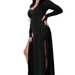 Forest Ink Morticia Maxi Dress