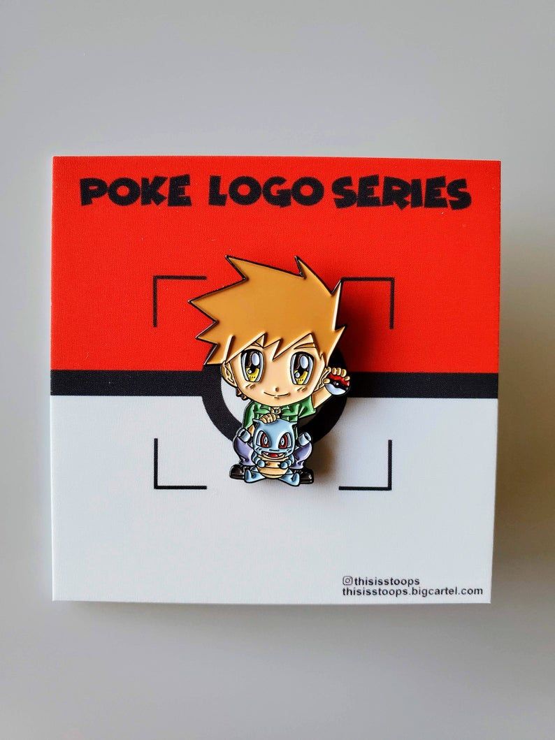 Pokemon Blue Trainer Enamel Pin
