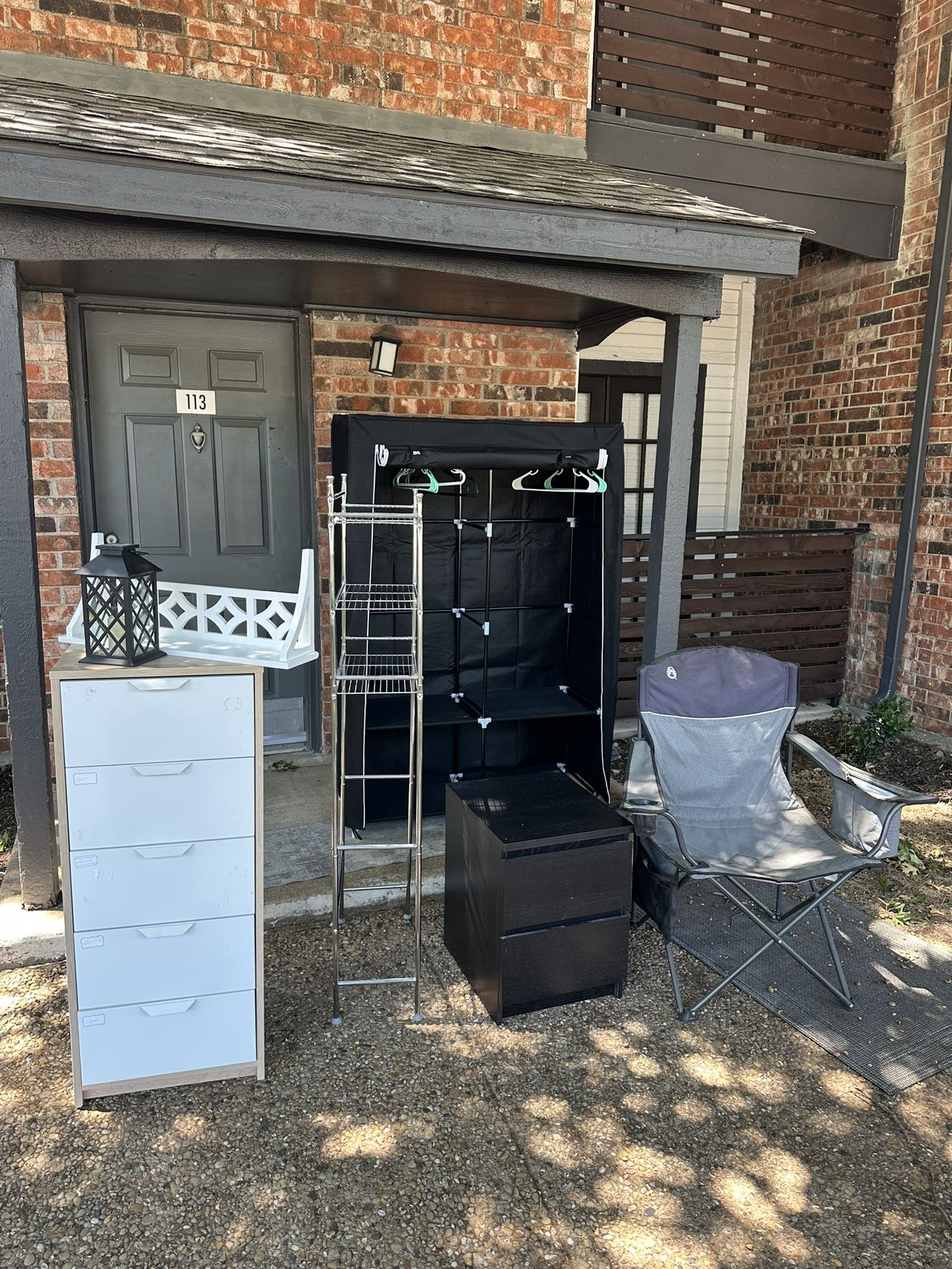 Portable Closet, Chair And Other Items 