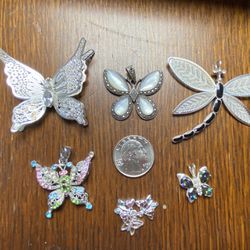 Butterfly and Dragonfly Pendants