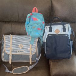 2 Kids Diaper Bag 1 Small Kids Backpack 