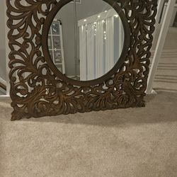 Carrved Wooden Miror