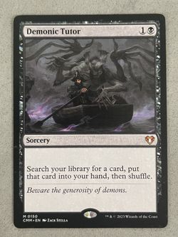 Magic the Gathering MTG Proxy - Demonic Tutor