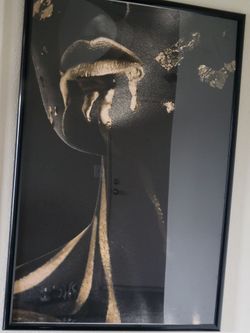 Black and Gold Wall Poster Art