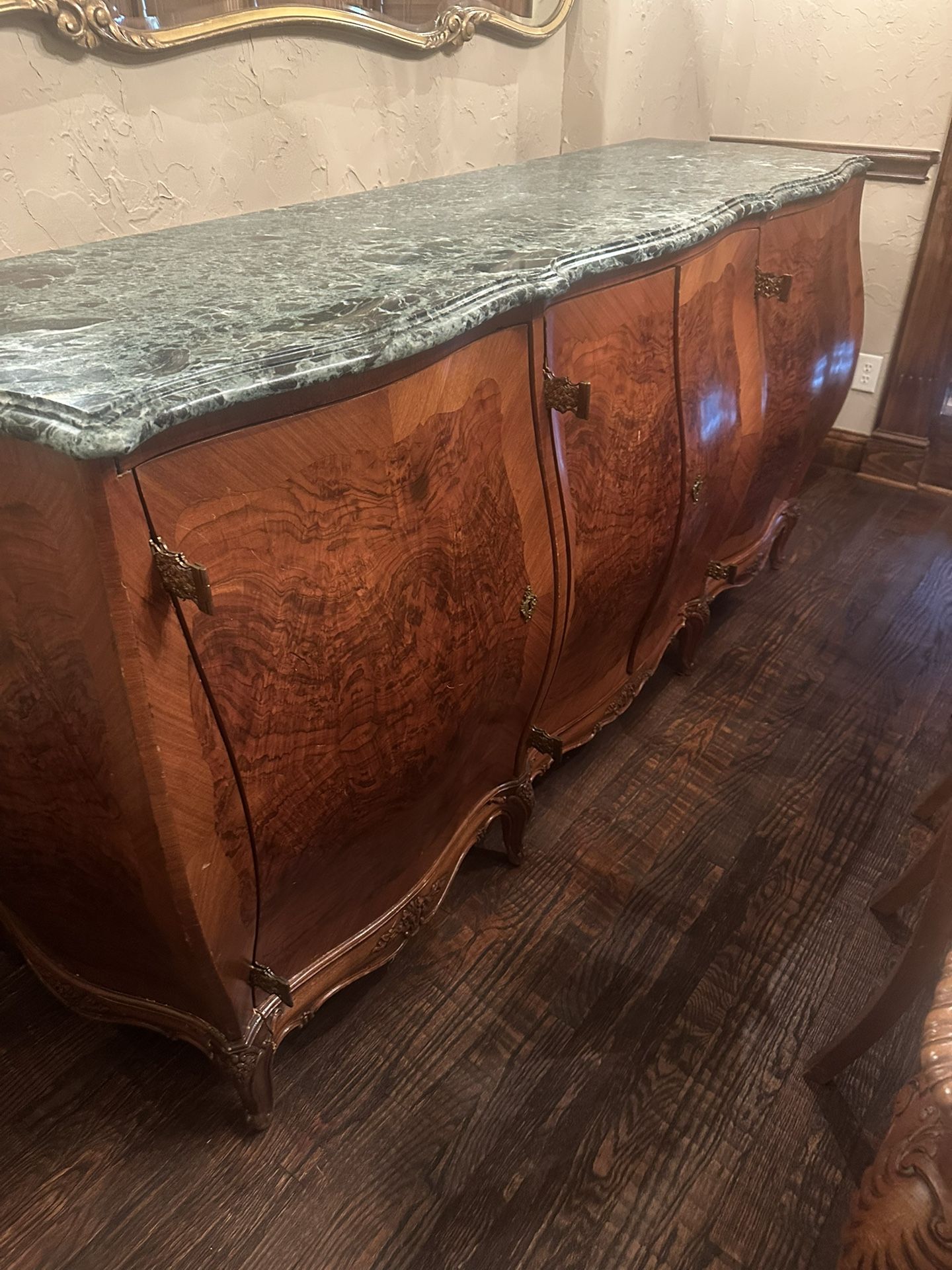 Antique Buffet And Dining Room Set