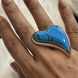 Turquoise Heart 💜 Ring 