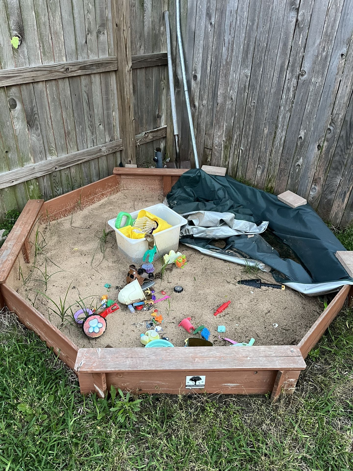 Sand Box And Toys