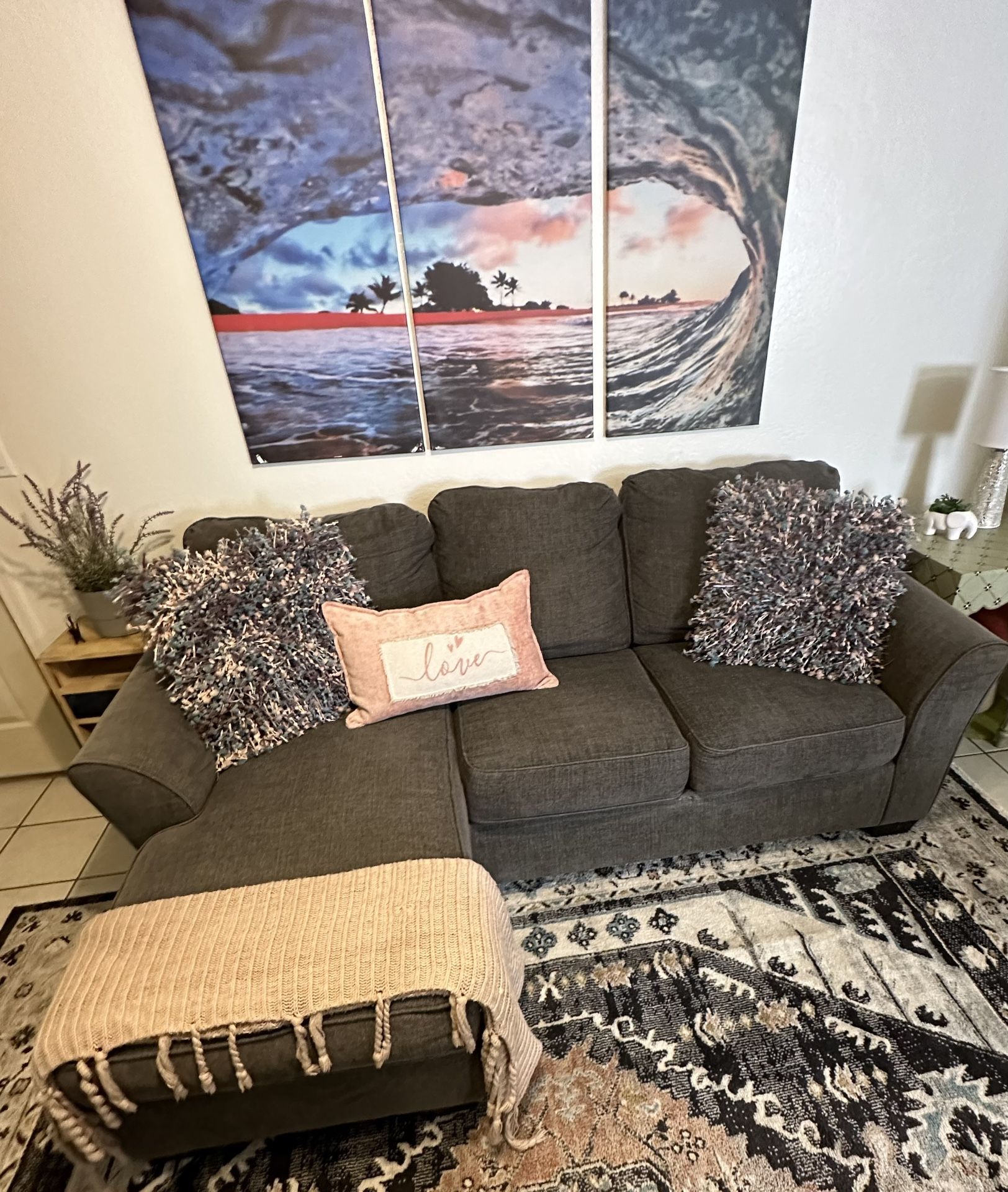 Gray Sectional . Free Delivery within 20 Miles