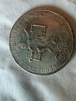 1968 Mexico estados unidos 25 pesos