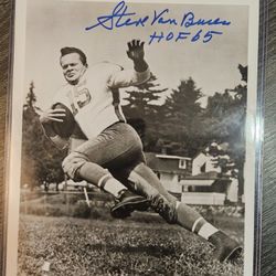 Signed 8x10 Photo Steve Van Buren Philadelphia Eagles HOF Autograph Picture NFL Auto