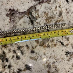 very thick Cuban style bracelet .925