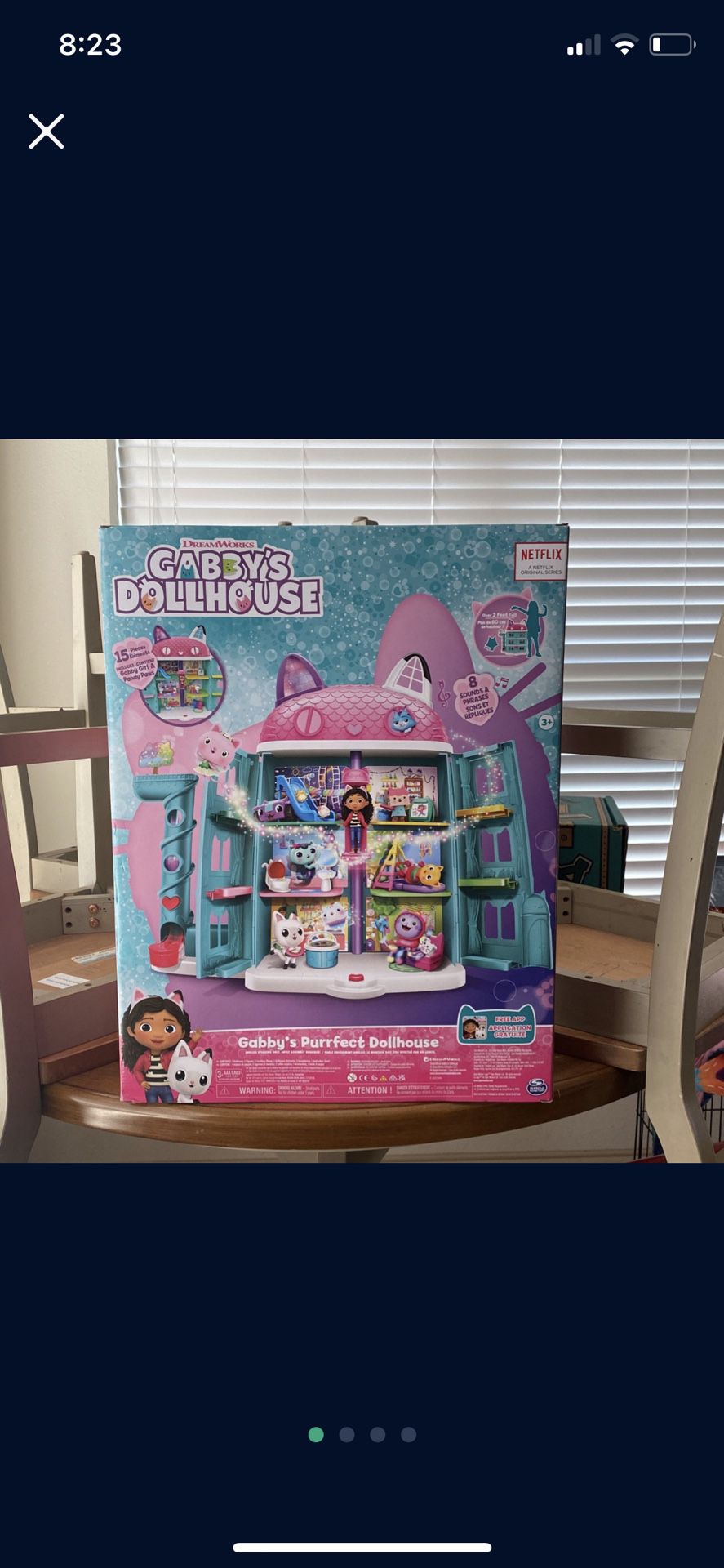 DreamWorks Gabby’s Purrfect  Dollhouse 15 Pieces New 