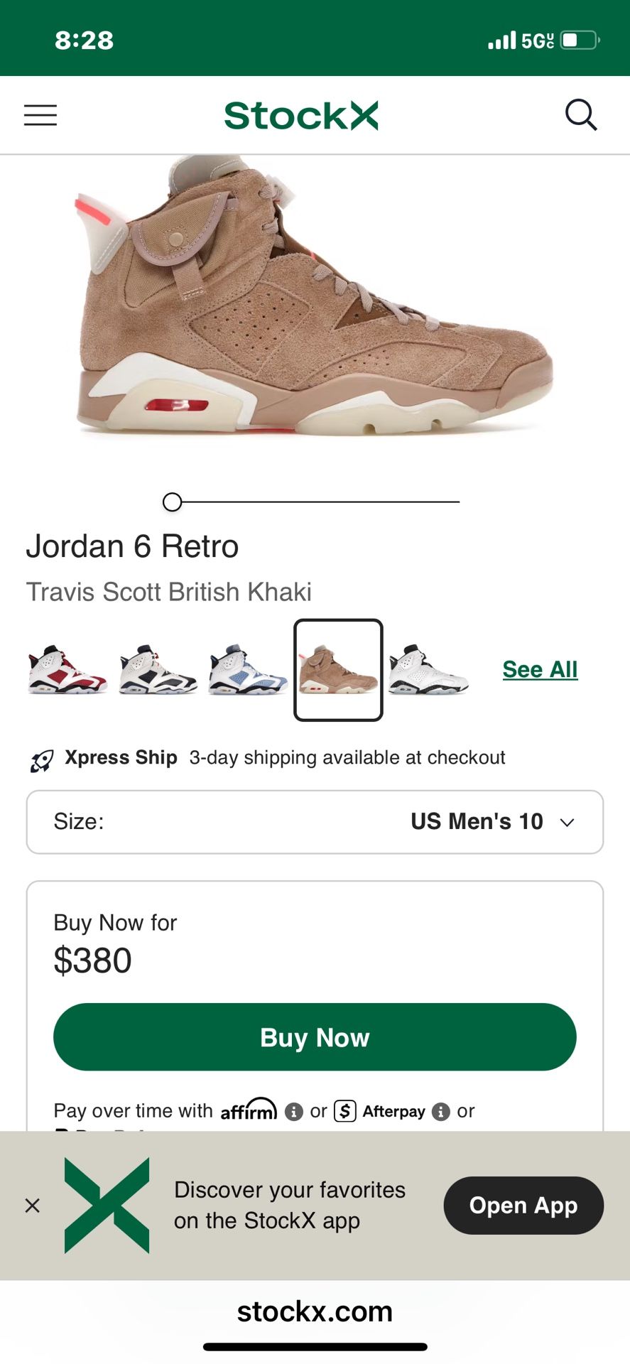 Jordan 6 British Khaki