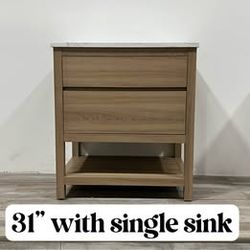 31" Bathroom Vanity Stone Countertop (Open Box)