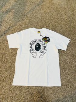 Small Chrome Heart Bape T Shirt