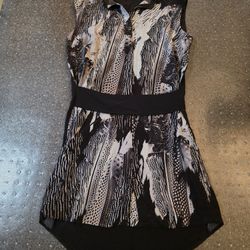 All Saints Woman Size US 0 Luna Zebu Black Dress 100% Silk