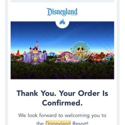 Disneyland California Tickets for sale