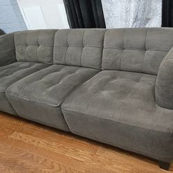 Grey Couch - Micro Fiber 