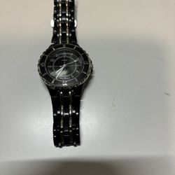 Bijoux Terner Black & Silver Men’s Steel Watch