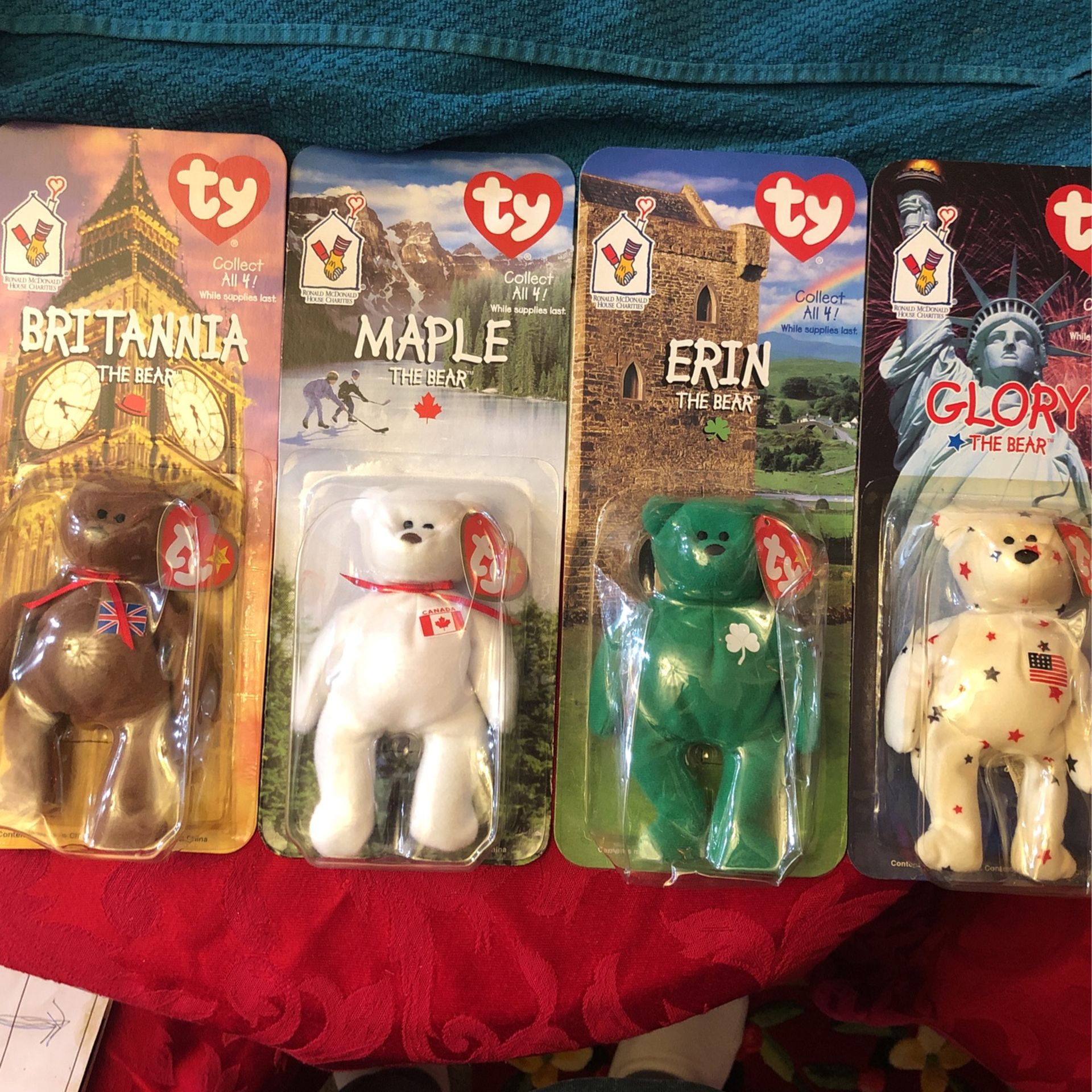 Ty Bear Set Of 4