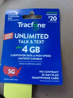 Tracfone $20 card