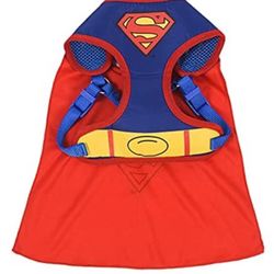 DC Superman No Pull Dog Harness Size L New
