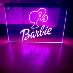 BARBIE LED NEON PINK LIGHT SIGN 8x12