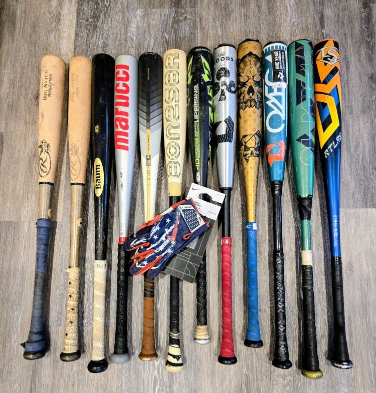 BATS AND GLOVES FOR SALE 💥