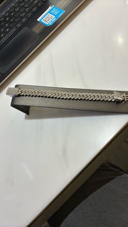 Cuban bracelet white gold