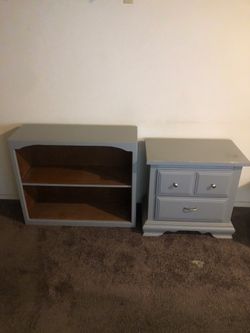 Night Stand And Shelf