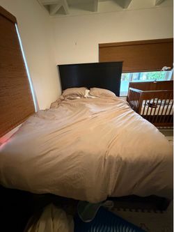 Black IKEA bedframe