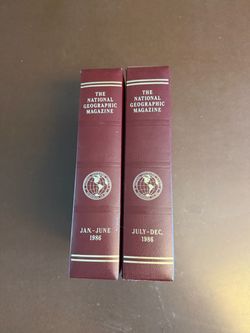National Geographic Magazine 1986 Bound Volumes
