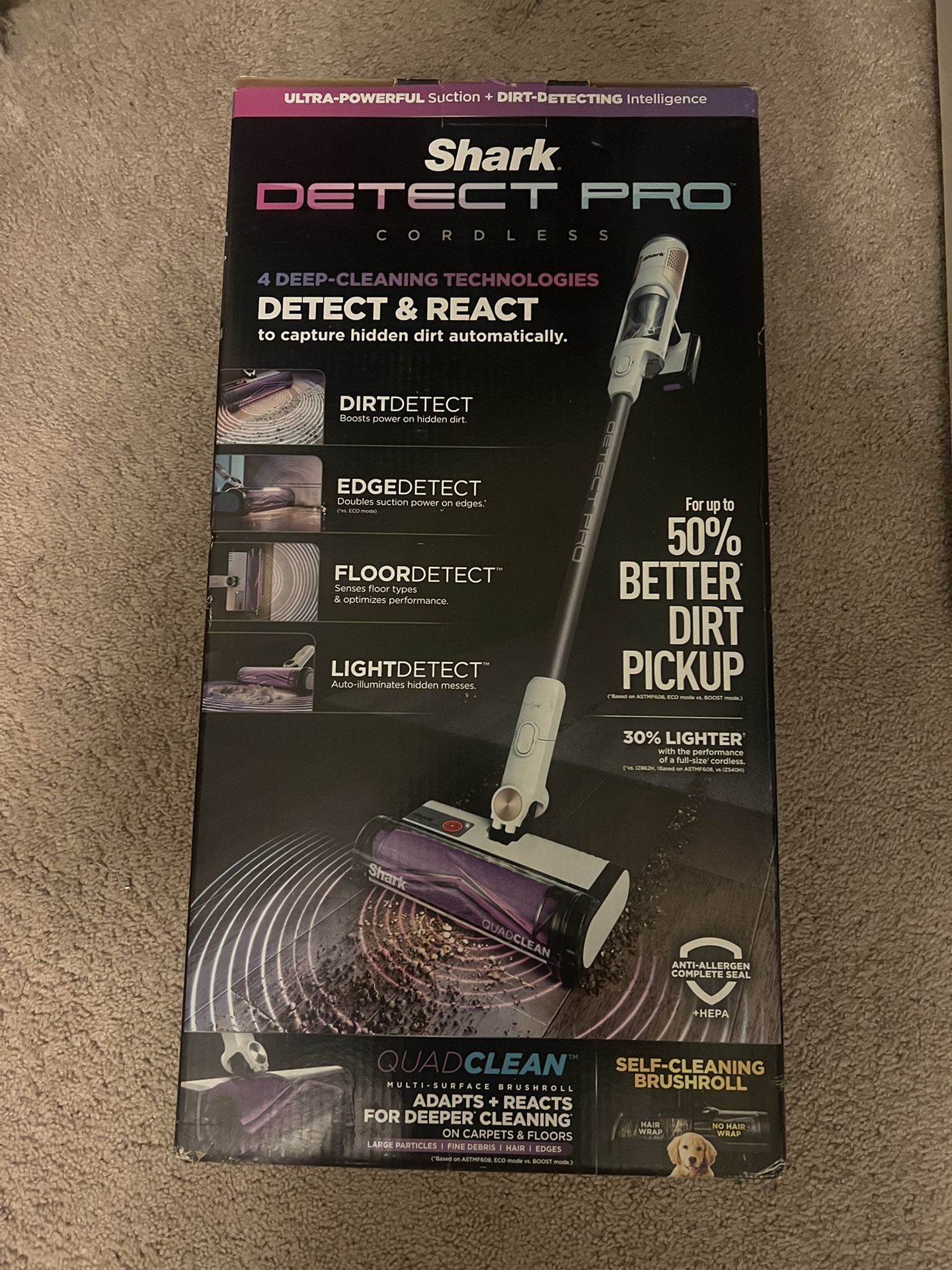 Shark Detect Pro Cordless Stick Vacuum – New in Box