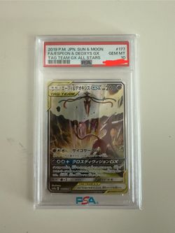 Espeon & Deoxys Tag Team GX PSA 10