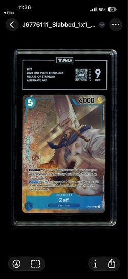 ZEFF 2023 ONE PIECE #OP03-047 PILLARS OF STRENGTH ALTERNATE ART
