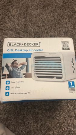 BLACK+DECKER 0.5L Desktop Air Cooler – New in Box