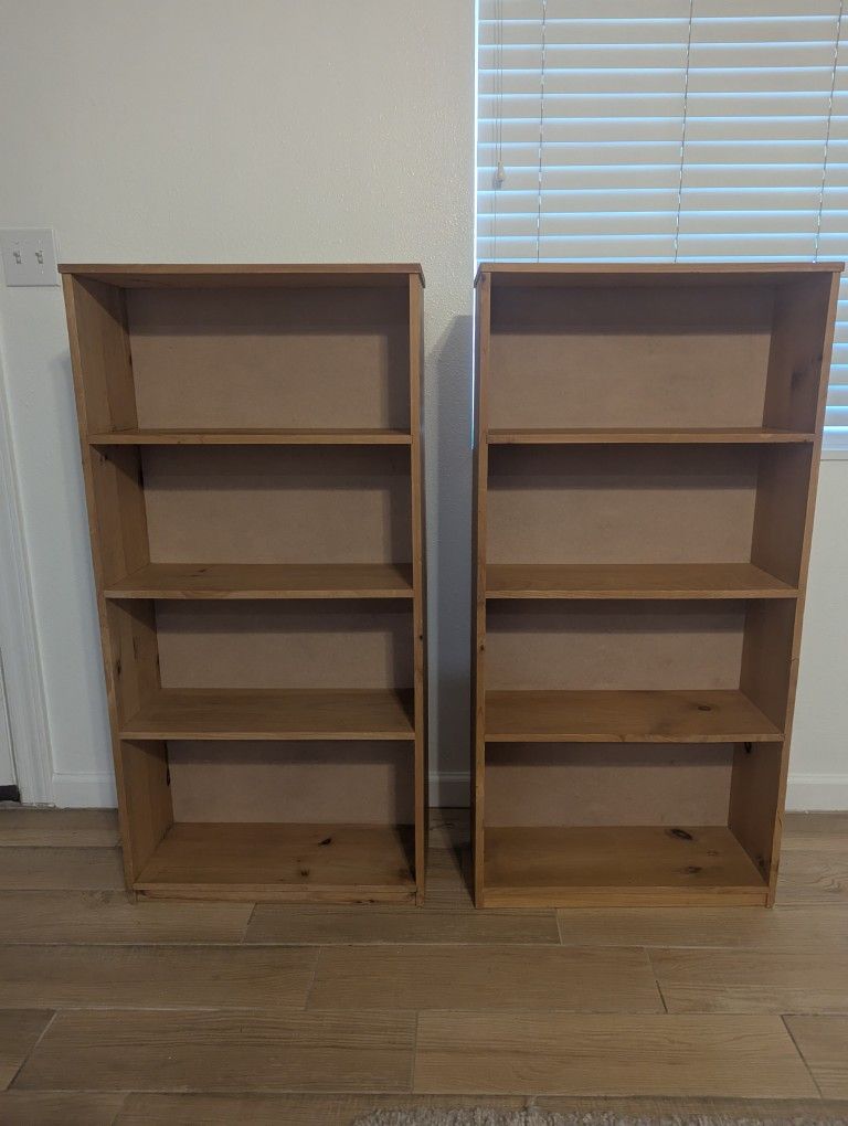 Wooden Bookshelves