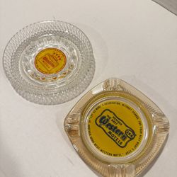 Vintage Best Western Motels Glass Ashtrays ($12 each)