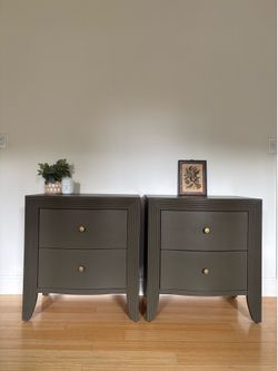 Deep green nightstands