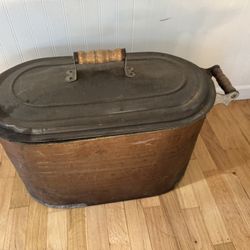 Vintage Copper Boiler Farmhouse Decor