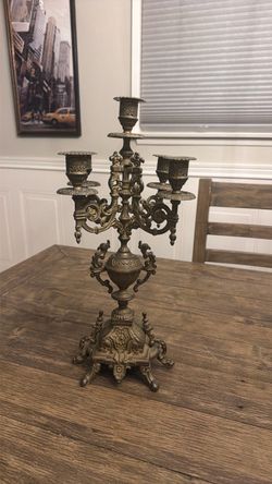 Brass Baroque 5-Arm Candelabra