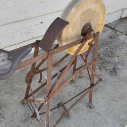 Antique 'Pedal Assisted' Grinding Wheel