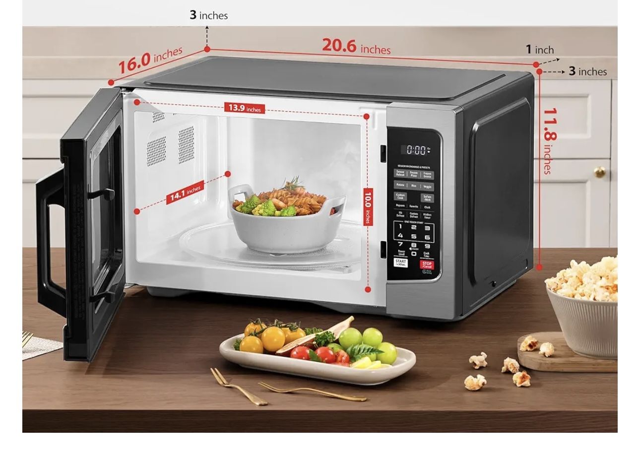 🔥 FOR SALE: TOSHIBA EM131A5C-SS Countertop Microwave Oven – 1.2 Cu Ft, Stainless Steel 🔥