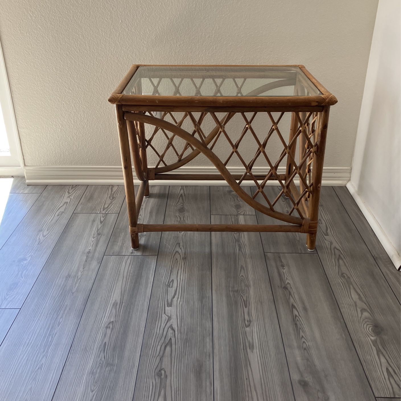 Interesting Rattan End Table