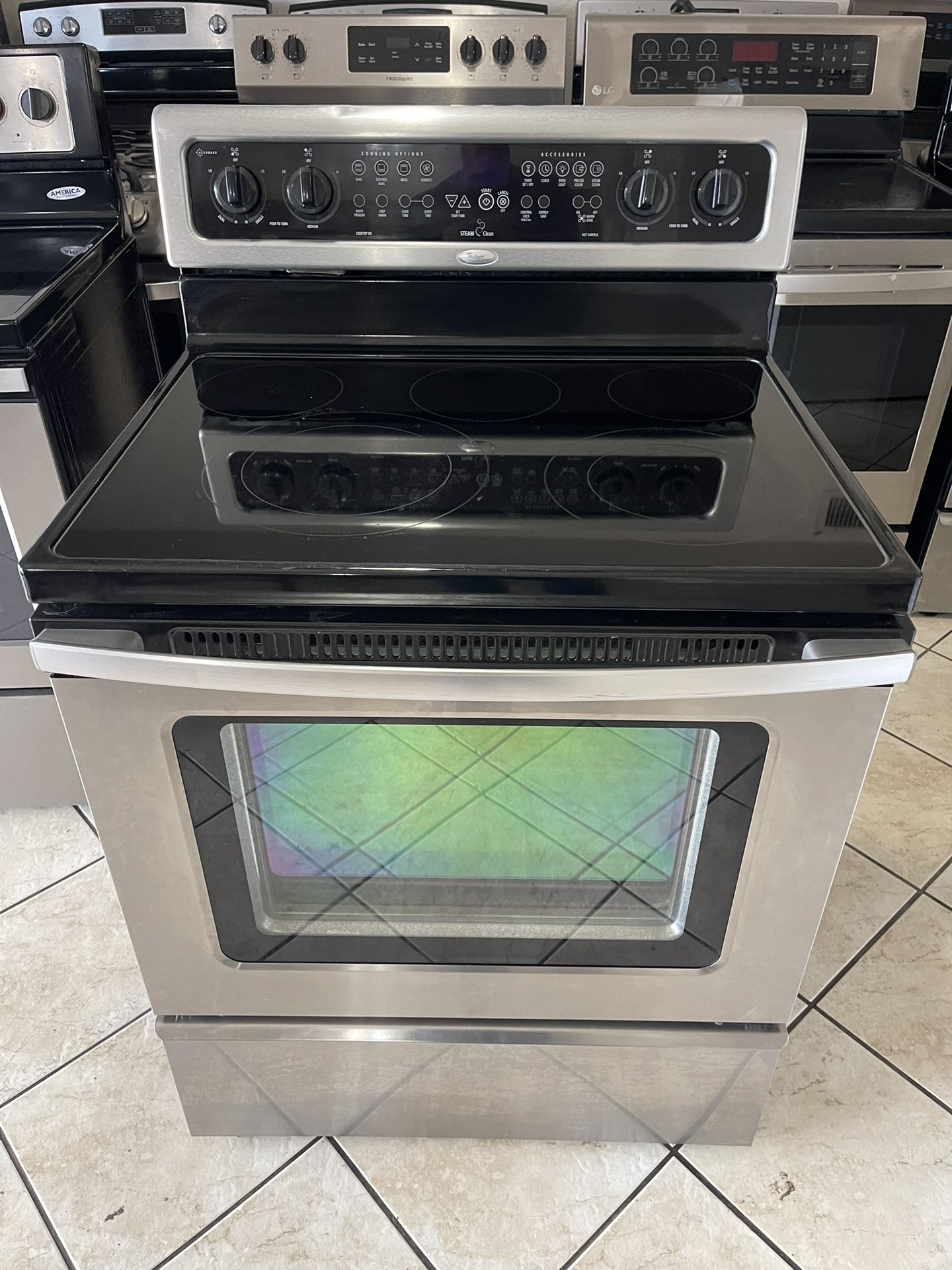 Whirlpool Electric Stove Stainless Steel