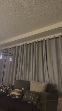 Grey curtains