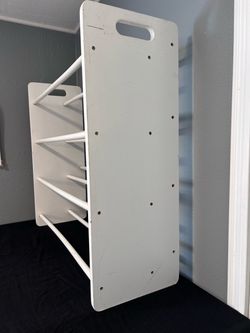 White toy Rack with Handle